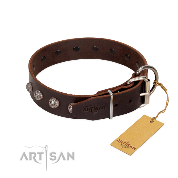Handcrafted dog collar handmade for your impressive four-legged friend