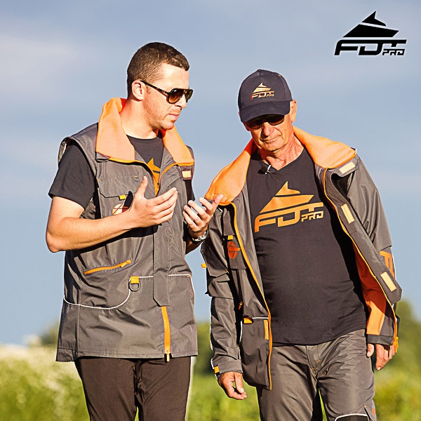 All Weather Dog Tracking Jacket Grey Color