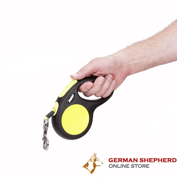 Neon Design Flexi Dog Lead for Daily Walking Medium Canines