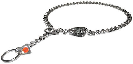 Reliable choke chain dog collar