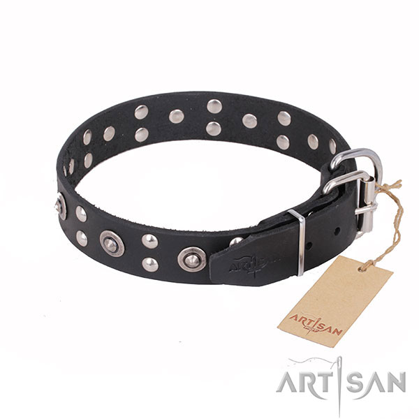 Multifunctional leather collar for your gorgeous canine