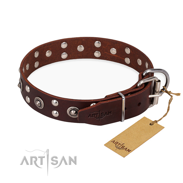 Tear-proof leather collar for your beloved dog
