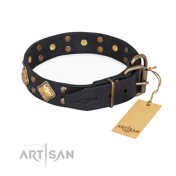 Multifunctional leather collar for your darling dog