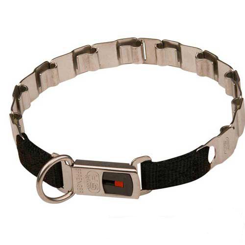 Reliable neck tech dog collar with secure buckle