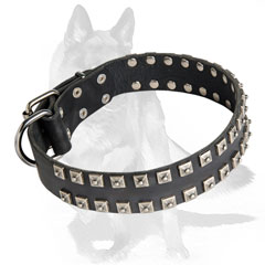 Strong and durable leather dog collar