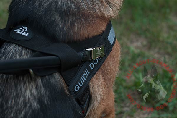 Lightweight nylon dog harness for German Shepherd with removable handle 
