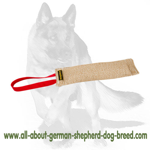 German Shepherd Dog-friendly Jute Bite Tug with Handle