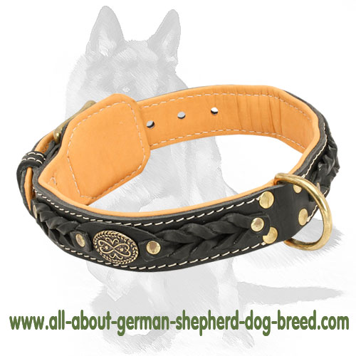 Handmade Small Leather Dog Collar - Unique, Luxury Dog Collar