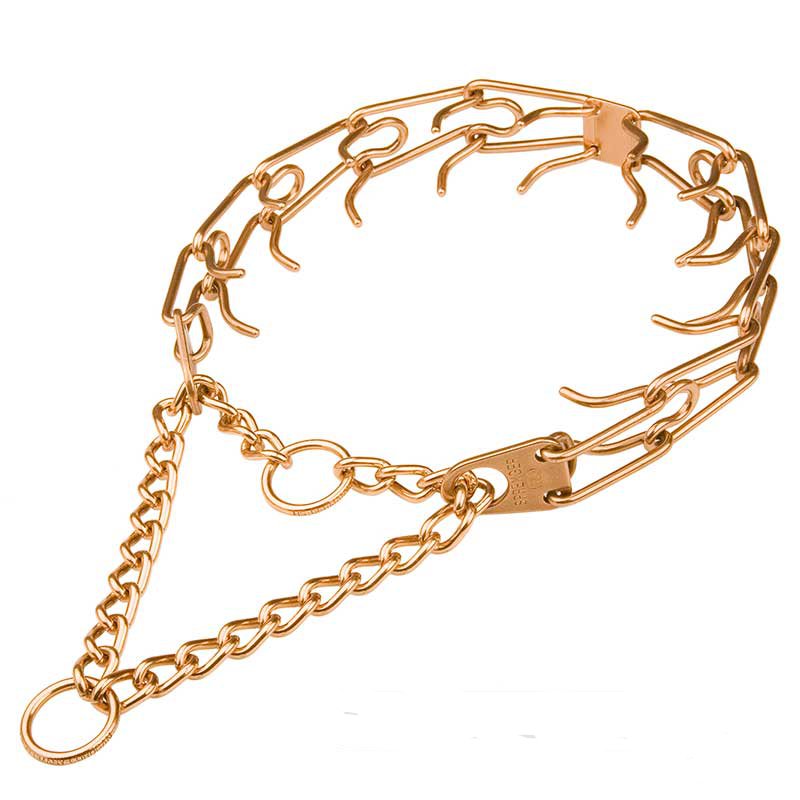 Chic German Shepherd Curogan Pinch Prong Dog Collar 1/8 inch (3.25 mm)