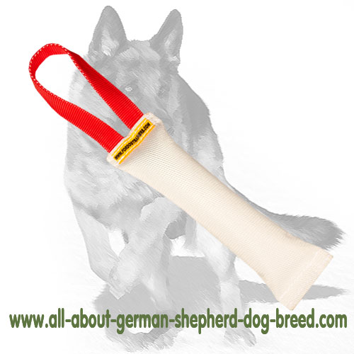 German Shepherd Training Fire Hose Bite Tug With Handle