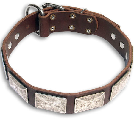 24 inch leather dog collar