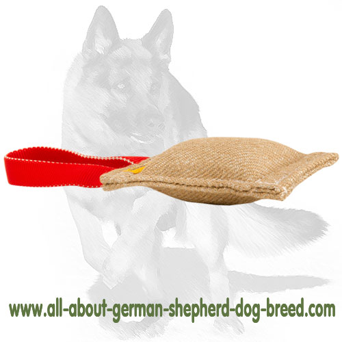 Jute Puppy Bite Tug with One Handle - 2 1/3 inch on 8 inch (6x20 cm)