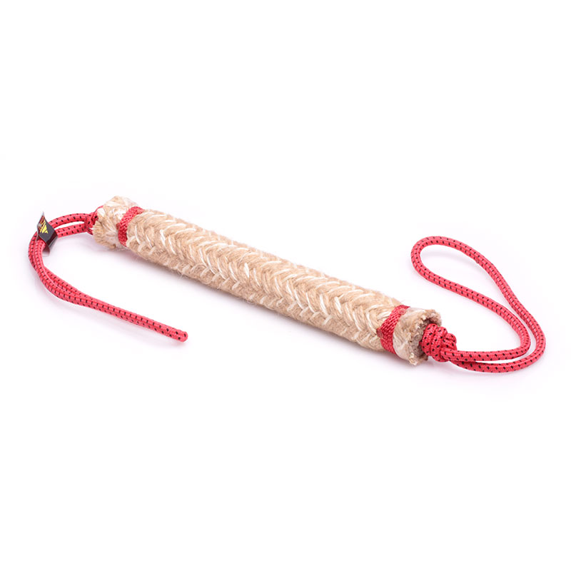 German Shepherd Rolled Jute Bite Tug for Dog Training