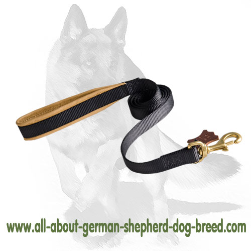 3/4 inch Padded Handle Dog Leash for German Shepherd
