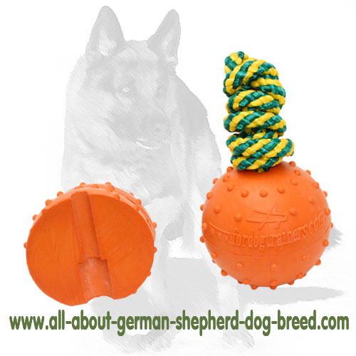 German Shepherd Bright Rubber Ball for Water Playing 2 3/4 inch (7 cm)