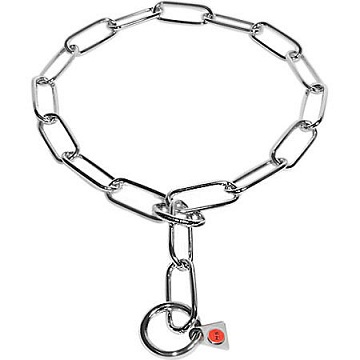 Fur Saver Stainless Steel Choke Chain Collar for GSD 1/6 inch (4.0 mm)