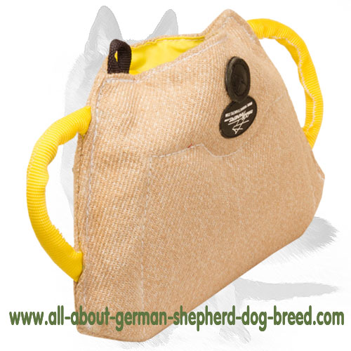 German Shepherd Durable Puppy and Young Dog Bite Builder made of Jute