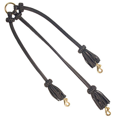Triple Dog Leash-Leather Triple Lead for German Shepherd