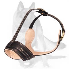 Fabulous Nappa Leather Dog Muzzle