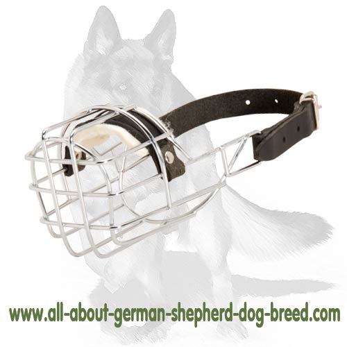 OneStrap Basket Dog Muzzles For German Shepherds [M91070 GSD Wire