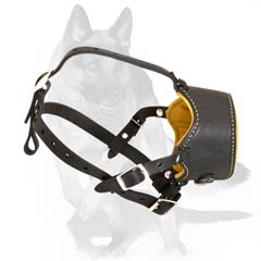 Good Leather Muzzzle for Shepherds
