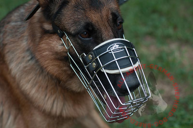 OneStrap Basket Dog Muzzles For German Shepherds [M91070 GSD Wire